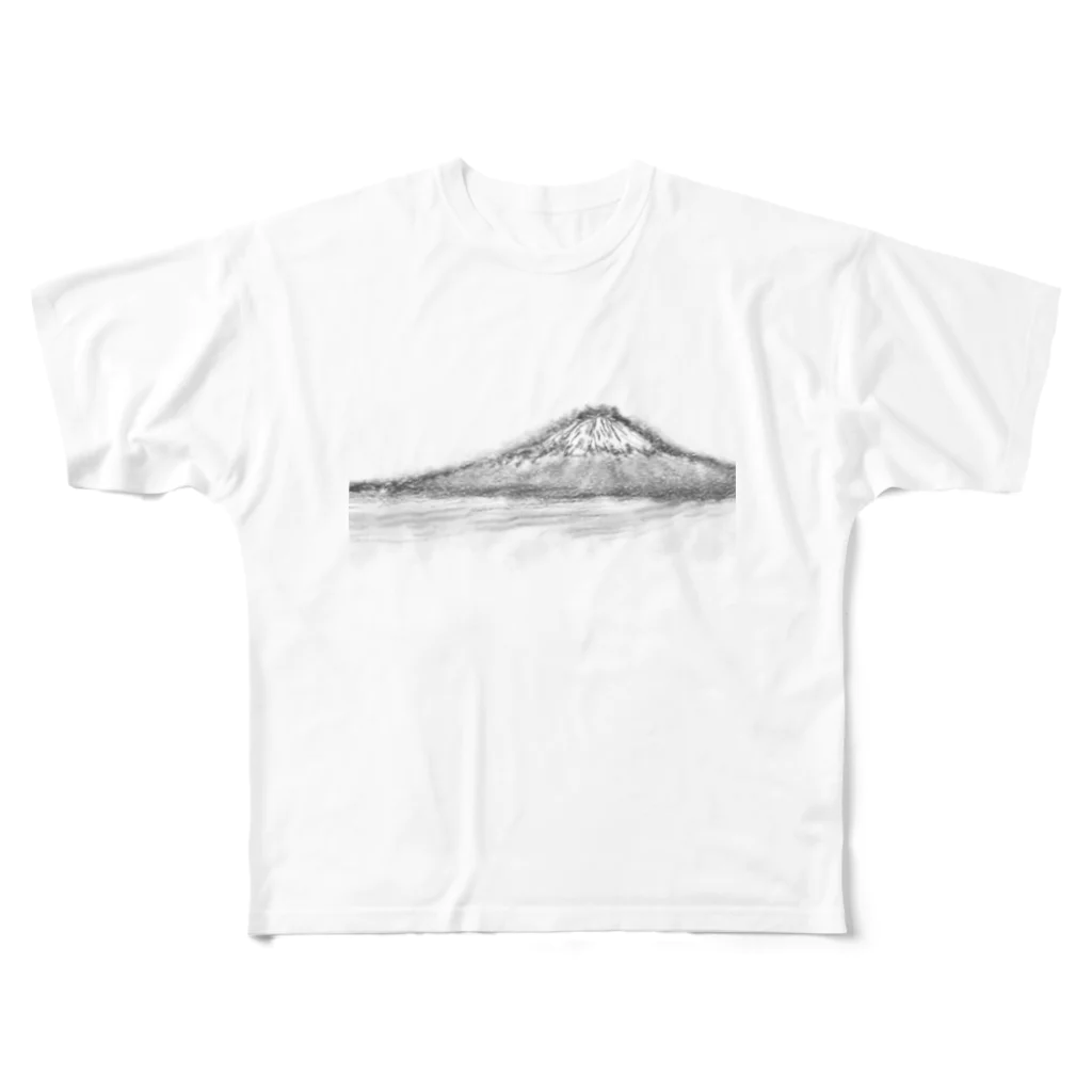 D-signの富士山 フルグラフィックTシャツ