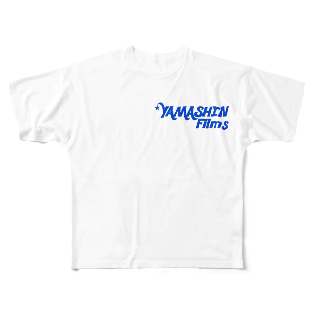 Yamashin ShopのYamashin Films(青) All-Over Print T-Shirt
