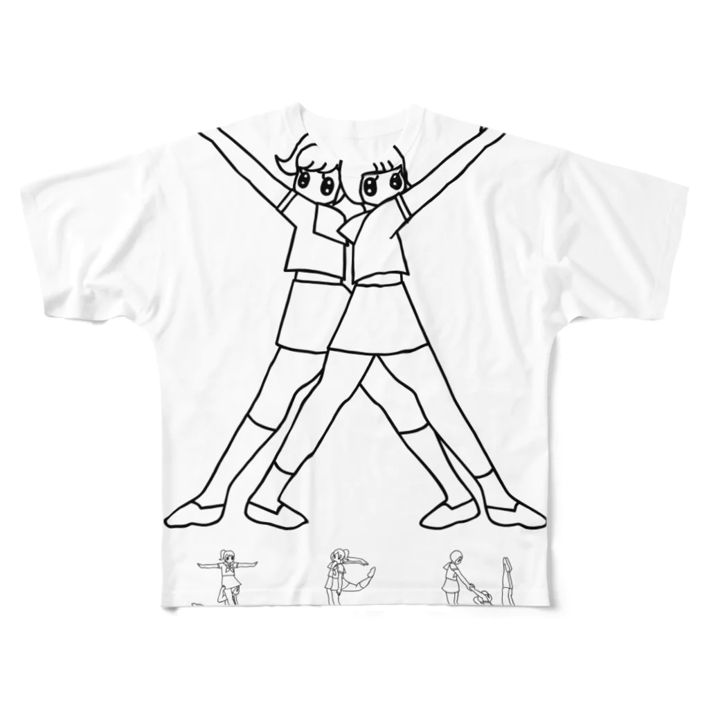 KURENAIのcatholic school girl フルグラフィックTシャツ