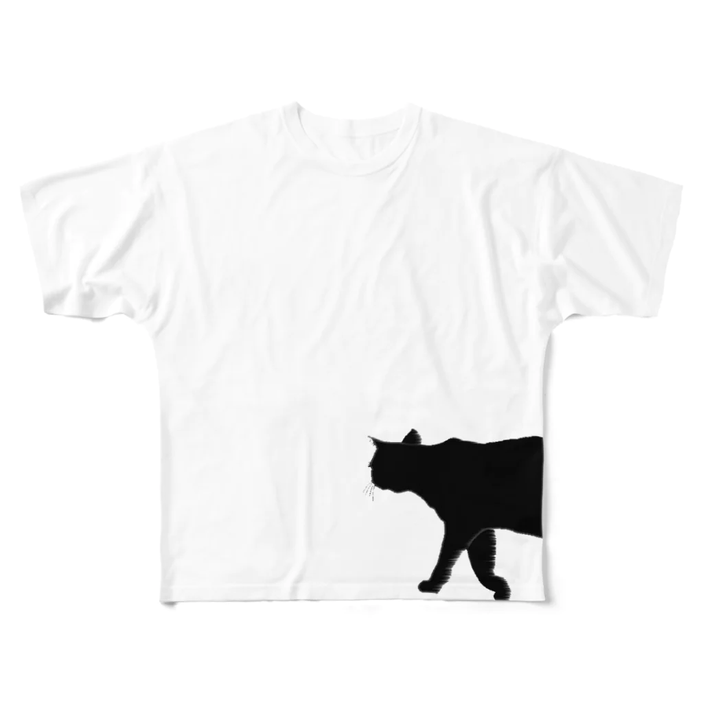 erumaのシルエット フルグラフィックTシャツ
