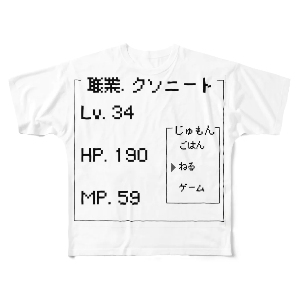 -luna-。のN E E T フルグラフィックTシャツ