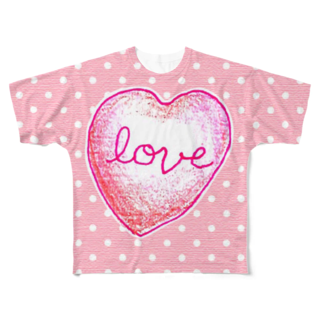 ニコニコの♡ All-Over Print T-Shirt