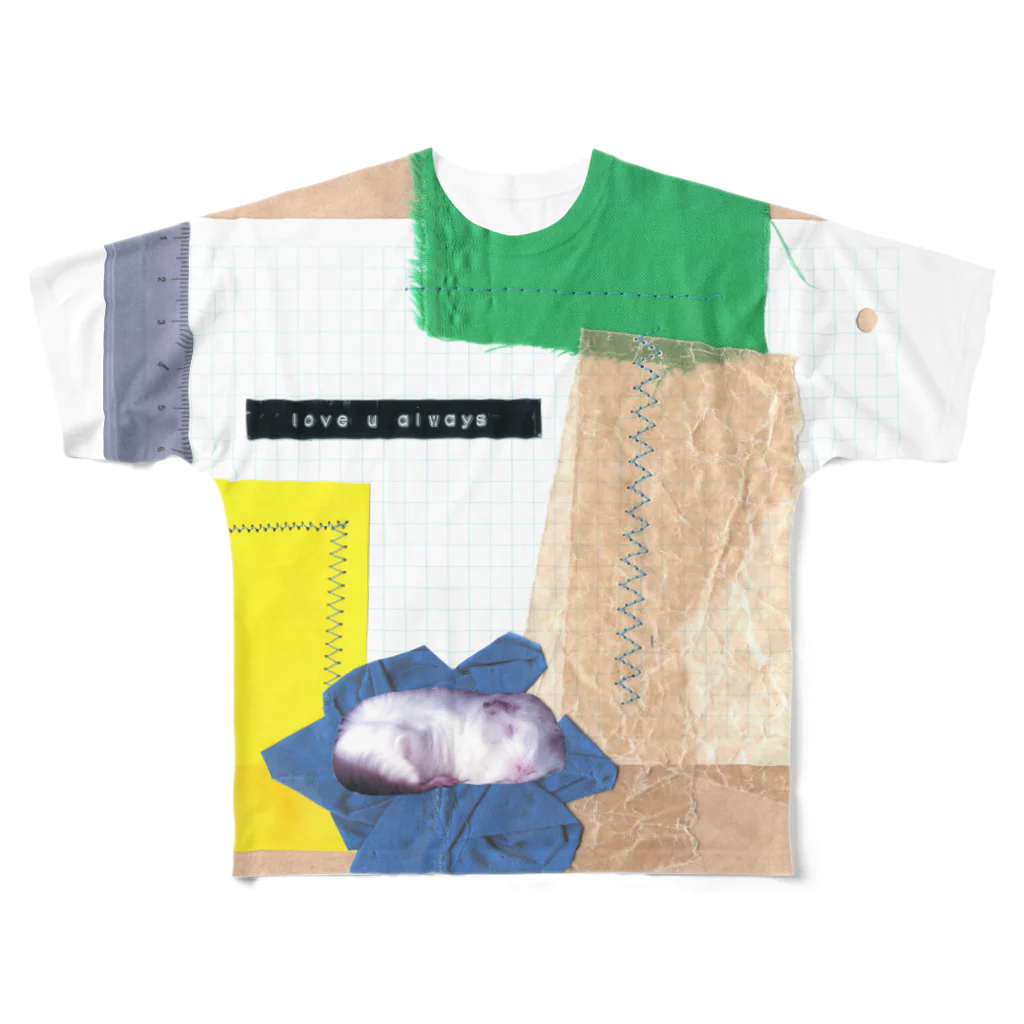 ふくちゃんの毎日。のクリッターラインさん家のワピコちゃん2 All-Over Print T-Shirt