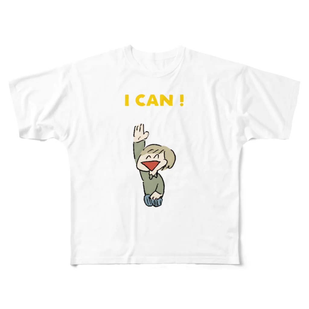 もぐもぐのできます〜！！ フルグラフィックTシャツ