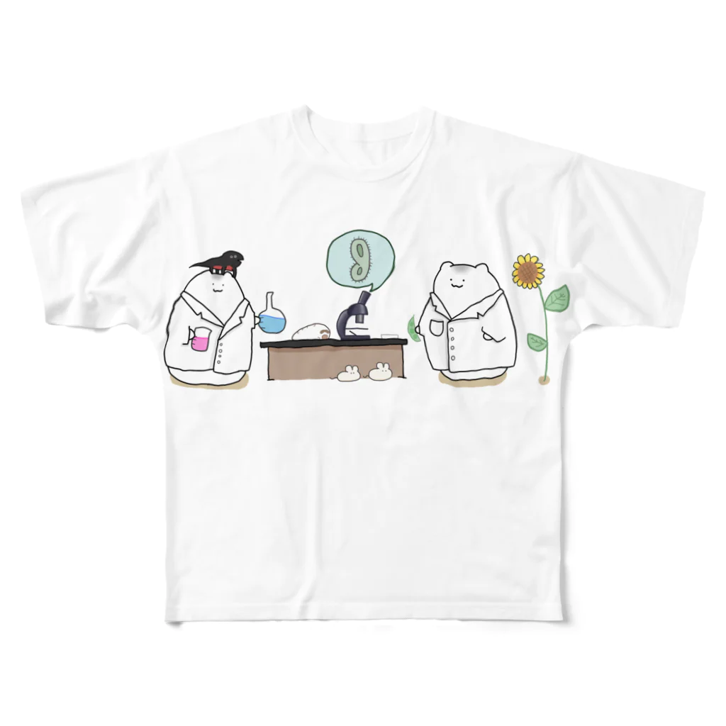 moの生物部のはむ フルグラフィックTシャツ