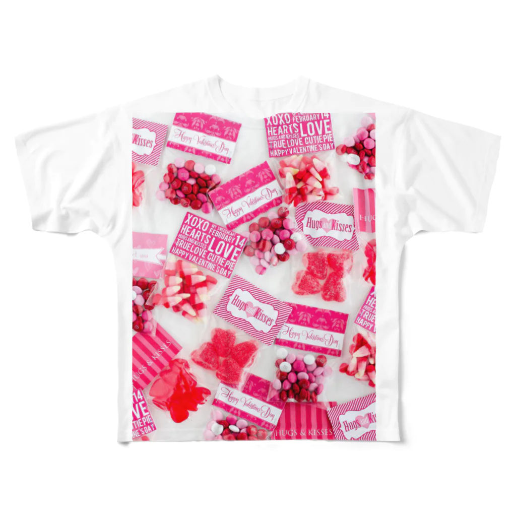 ニコニコのピンク All-Over Print T-Shirt