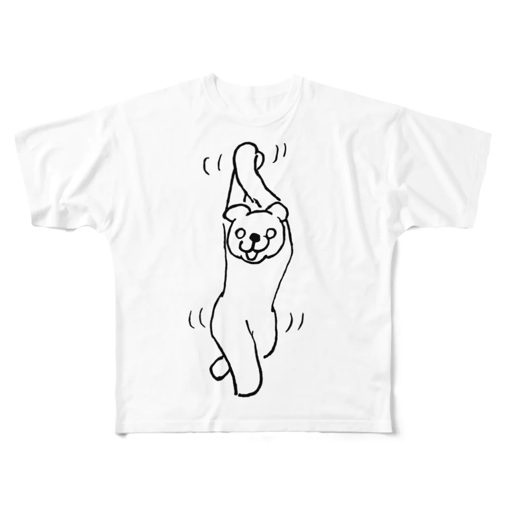 らくがきズムのダンシン・クマ All-Over Print T-Shirt
