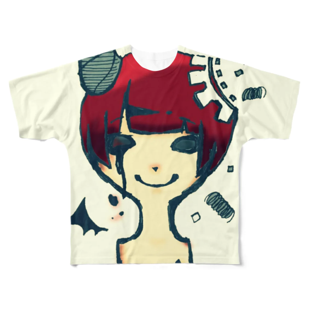 HechOのアトモス【カラー】 All-Over Print T-Shirt