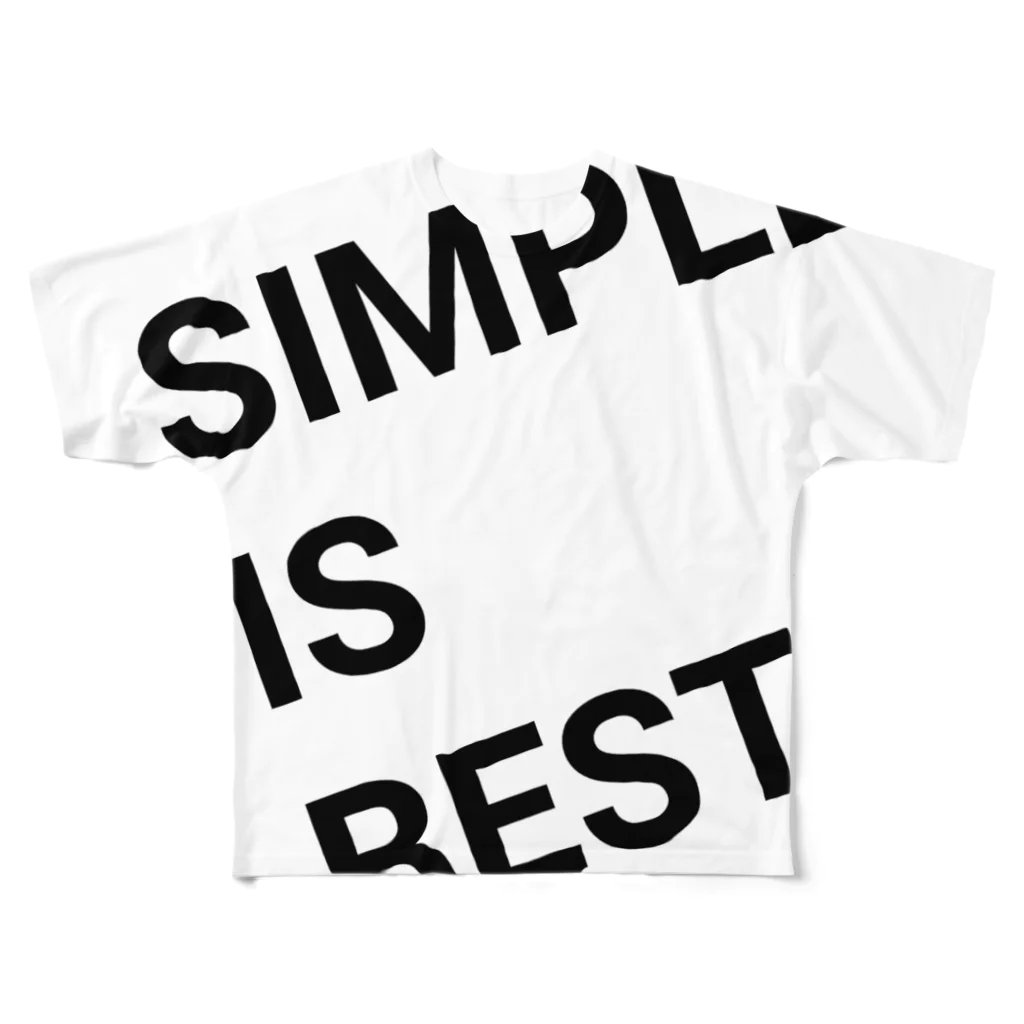 NEXT21のSIMPLE IS BEST フルグラフィックTシャツ