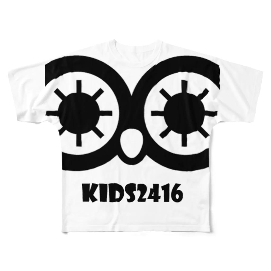 kidsroomにじいろのkidsroomにじいろ フルグラフィックTシャツ