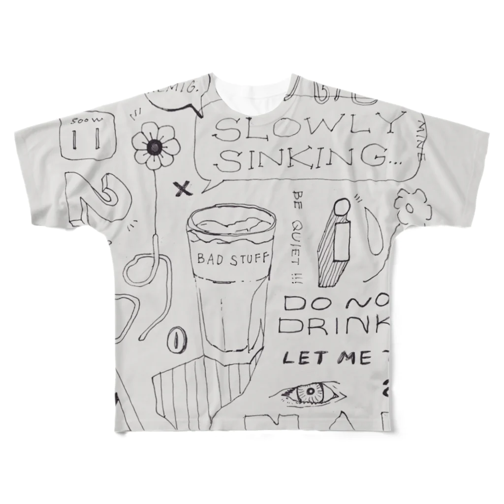 ダブルハピネスのstartハピネス All-Over Print T-Shirt