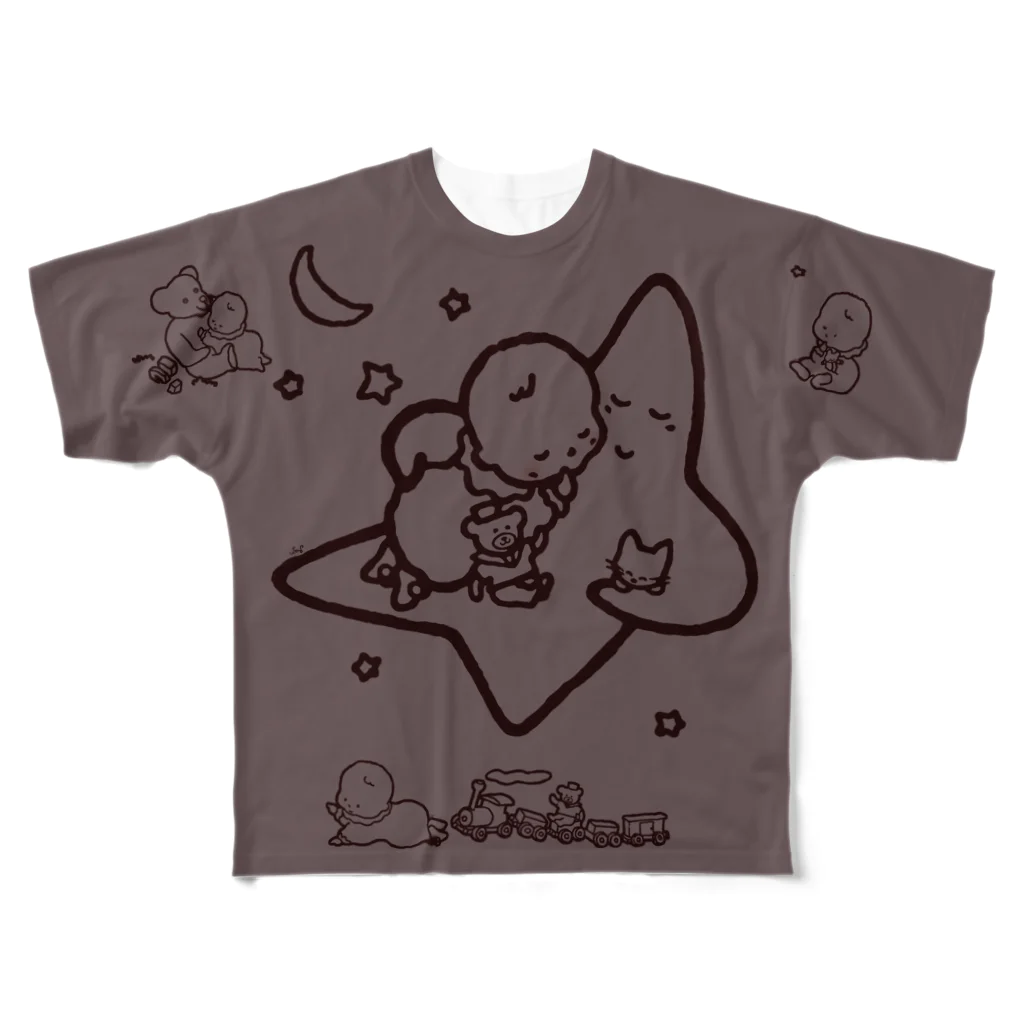 ずぅーっと。の「こどもごころのぽぉけっと。」FGTS15 All-Over Print T-Shirt