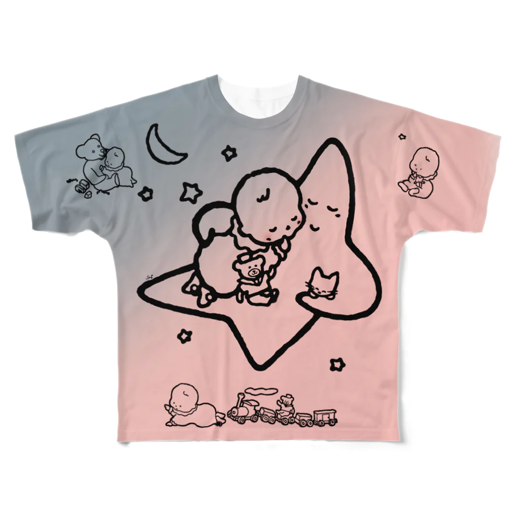 ずぅーっと。の「こどもごころのぽぉけっと。」FGTS13 フルグラフィックTシャツ