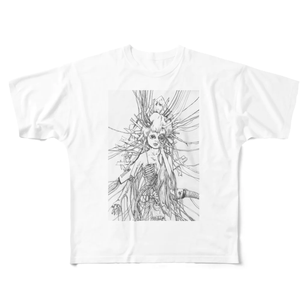 キダ虫の機械少年 All-Over Print T-Shirt