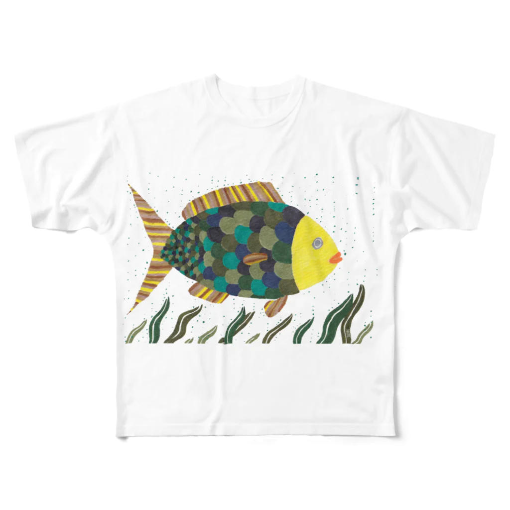 SUZANの魚ですがなにか フルグラフィックTシャツ