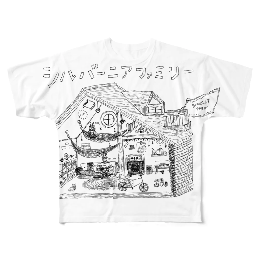 ショペジョンのシルバーニアファミリー フルグラフィックTシャツ