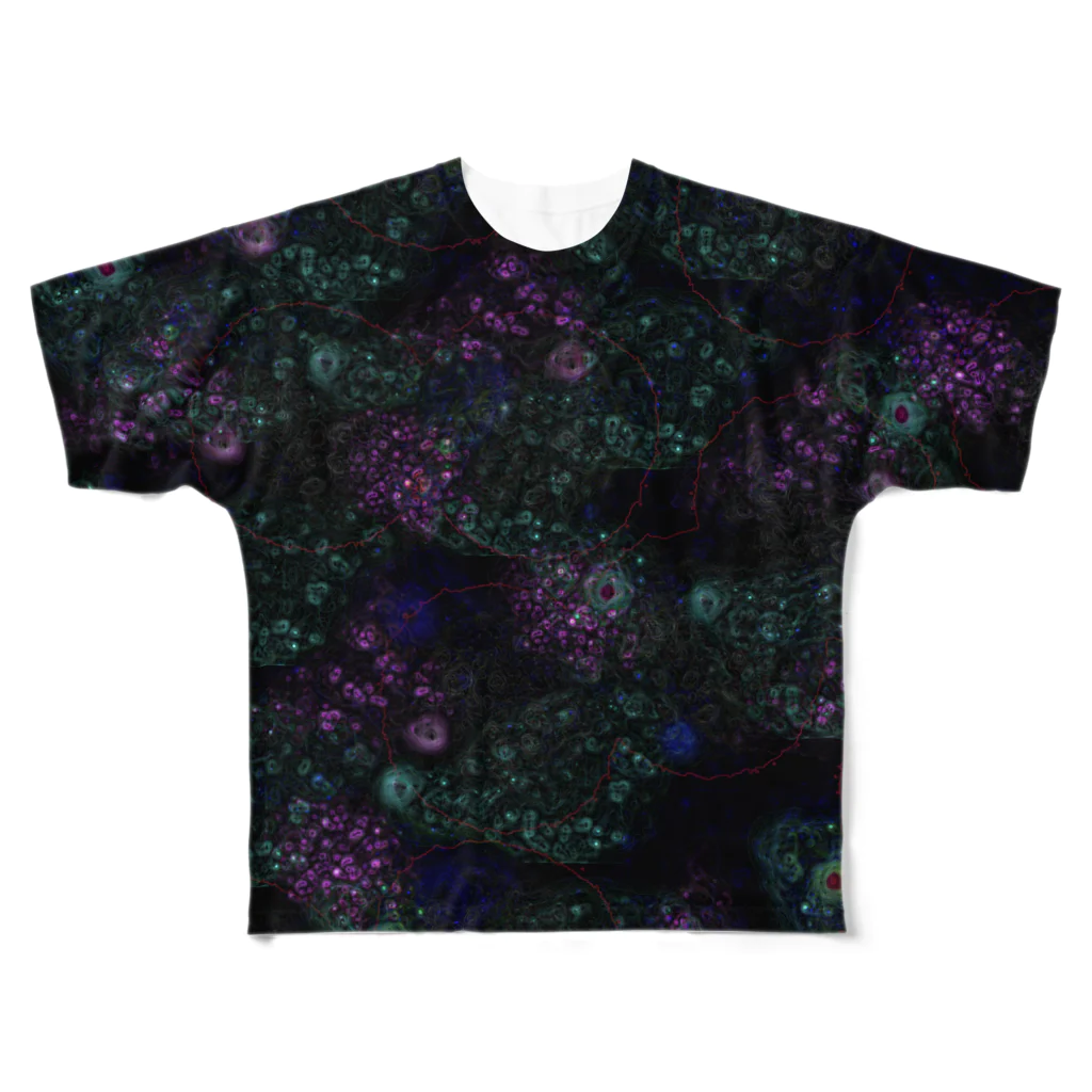 nue-designのPsychedelia-サイケデリア- フルグラフィックTシャツ