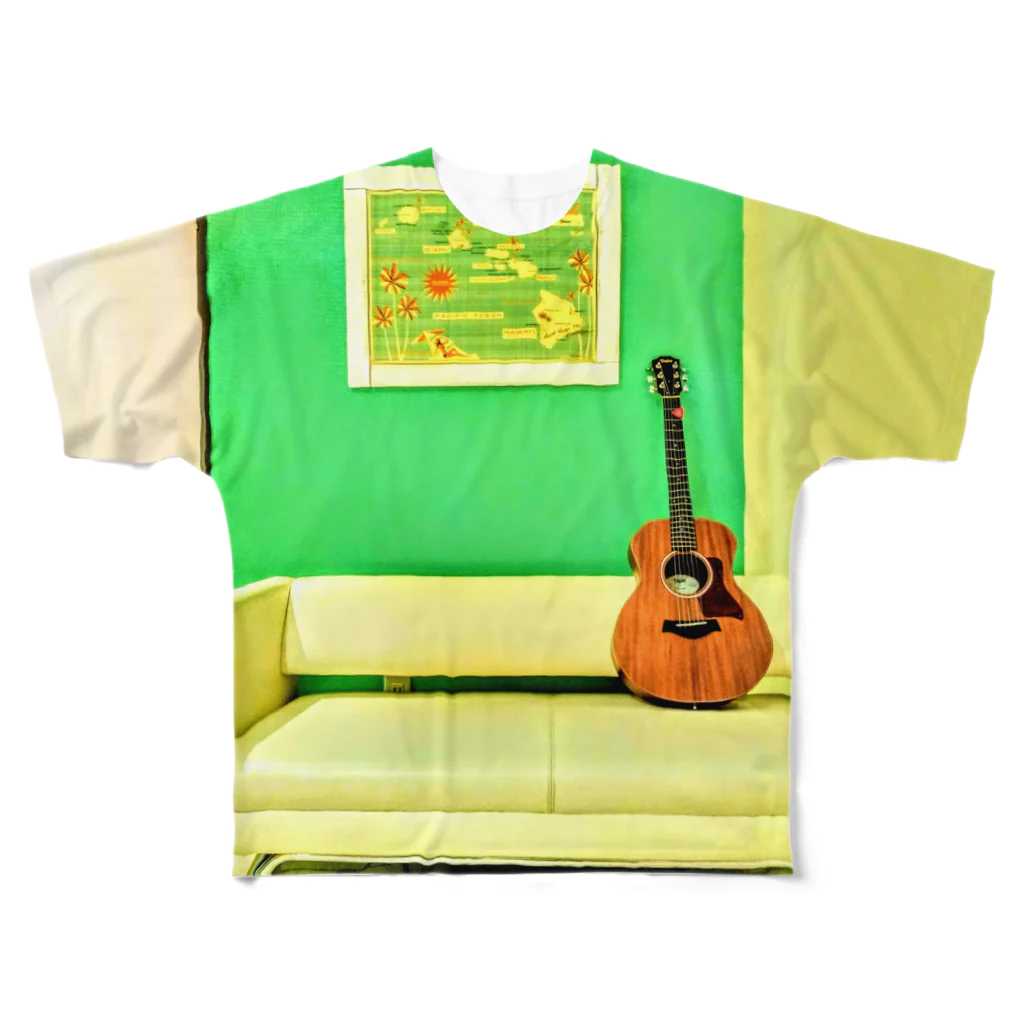 Rock★Star Guitar School 公式Goodsのアコースティックギター フルグラフィックTシャツ