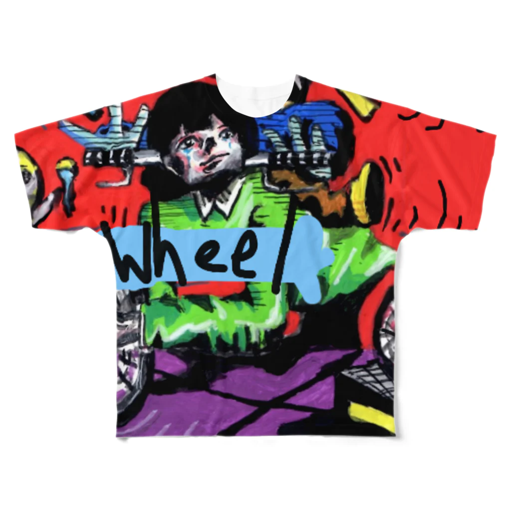 bourutarouのwheel All-Over Print T-Shirt