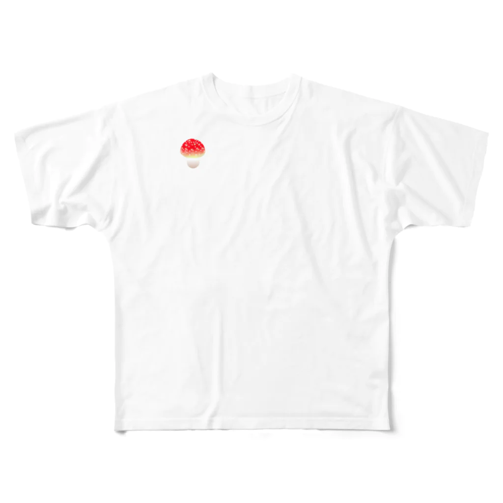 月森の幻想きのこ＃000 All-Over Print T-Shirt