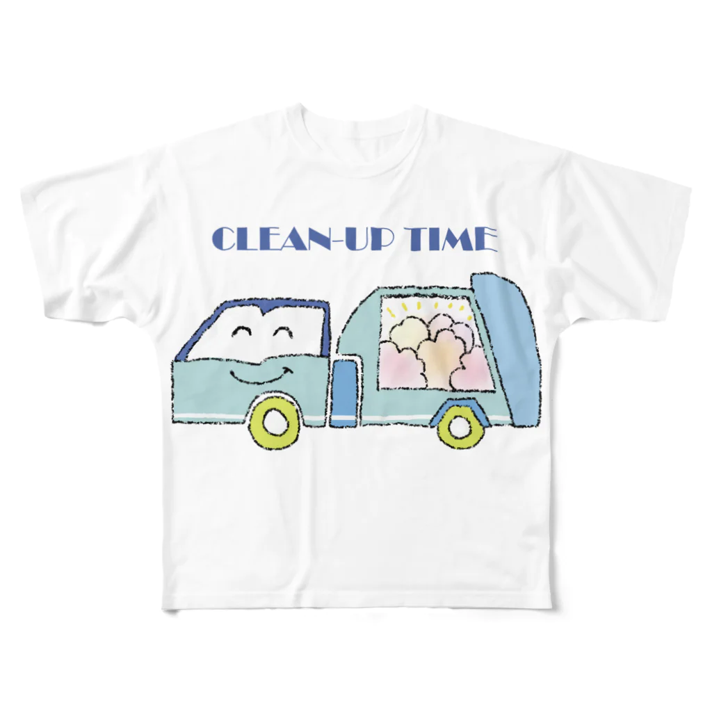 まる子®️のゴミ収集車くん フルグラフィックTシャツ