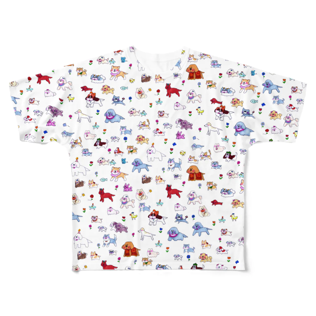 いぬけんやさんの総いぬT All-Over Print T-Shirt