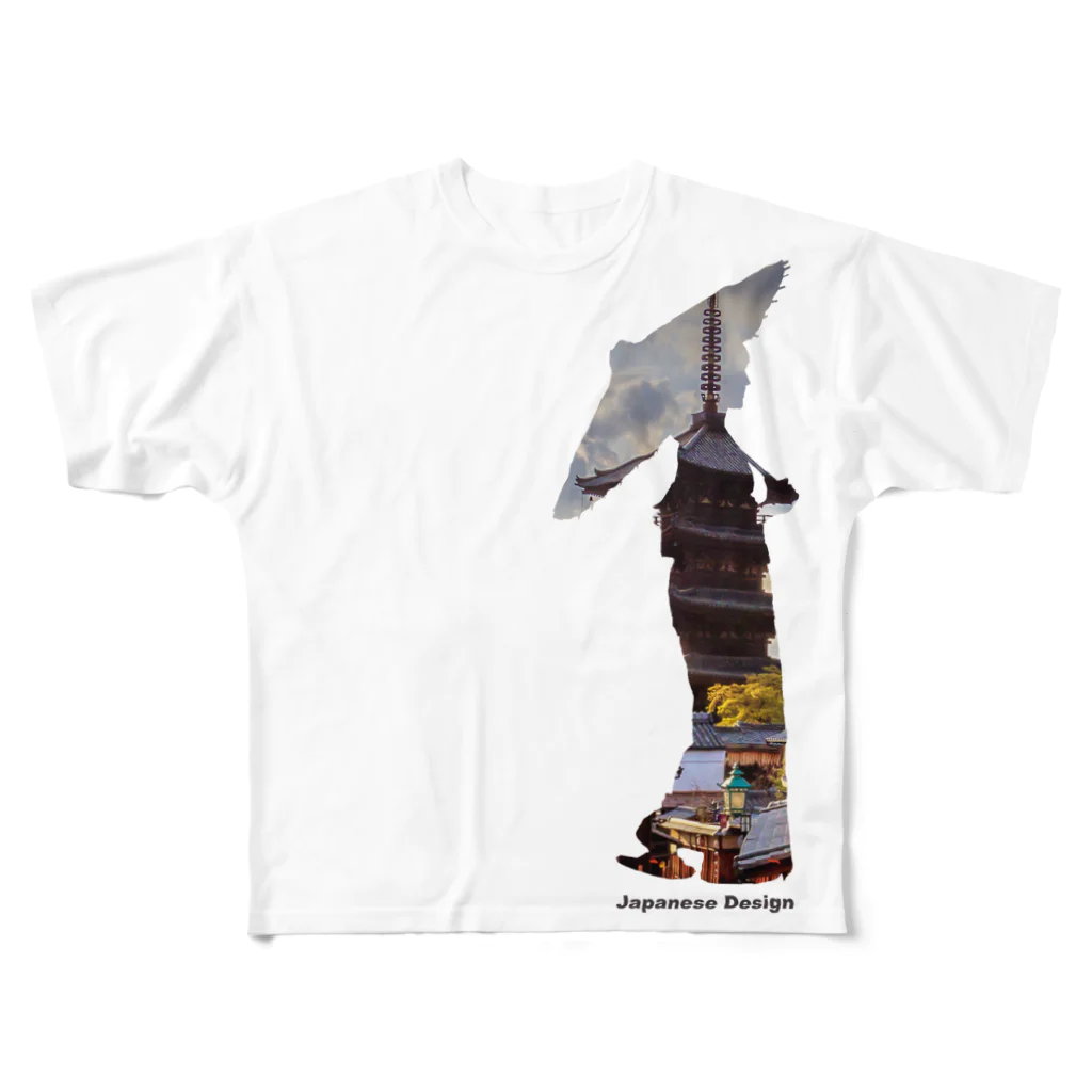 松や SUZURI店のJapanese Design All-Over Print T-Shirt