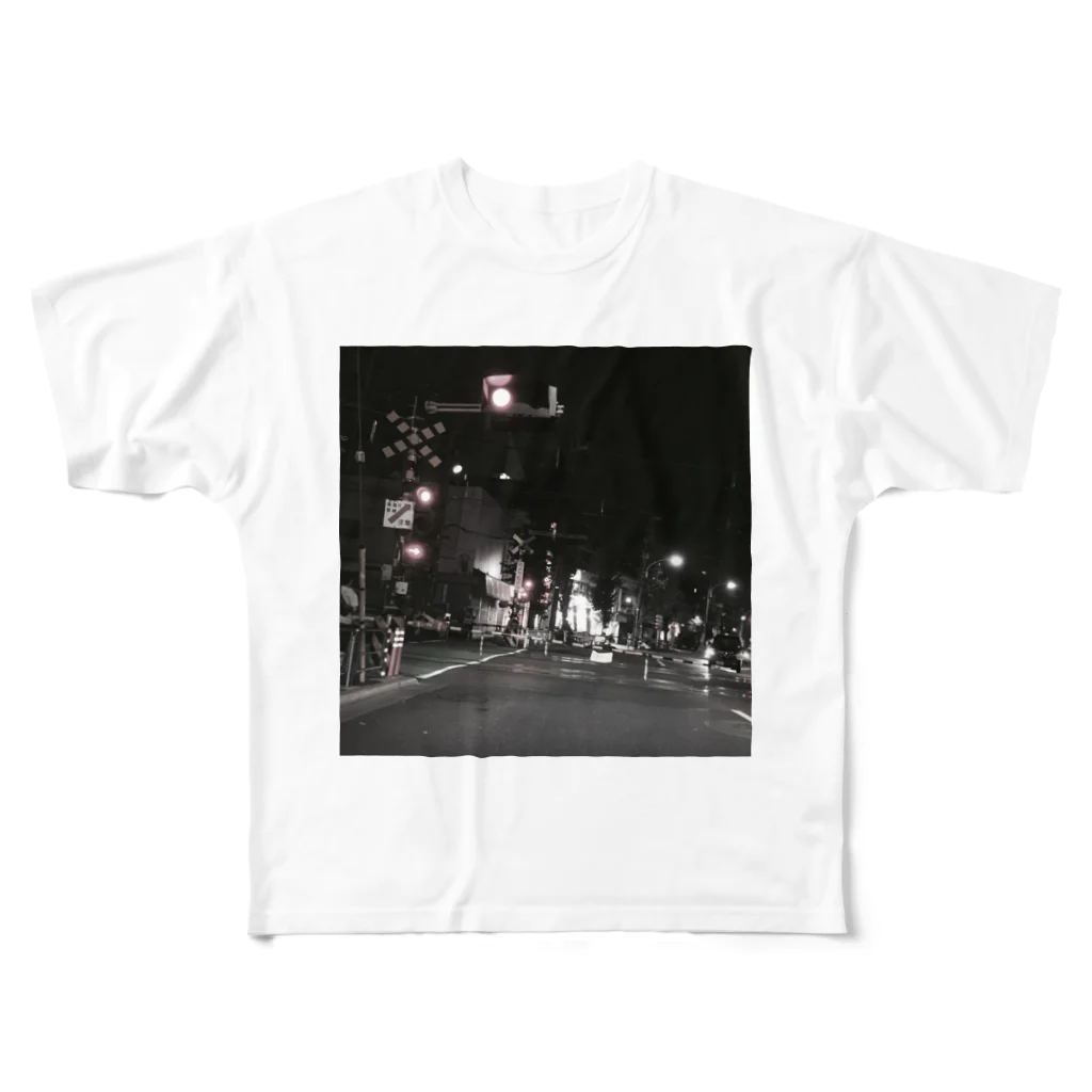 POPOの踏切 All-Over Print T-Shirt