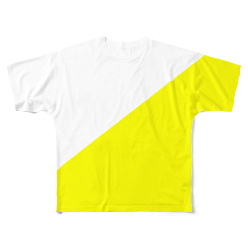 CHABIEのYELLOW フルグラフィックTシャツ