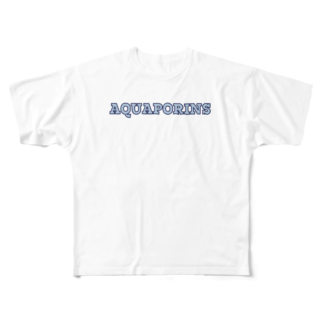 ガリガリ親子のアクアポリン Aquaporins フルグラフィックTシャツ