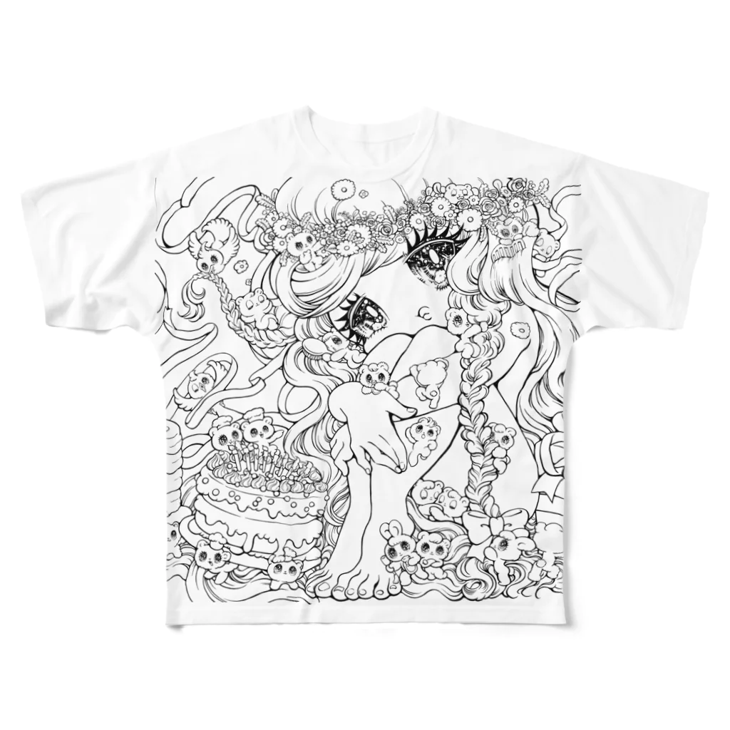 せきやゆりえ落書きショップの退屈なパーティー All-Over Print T-Shirt