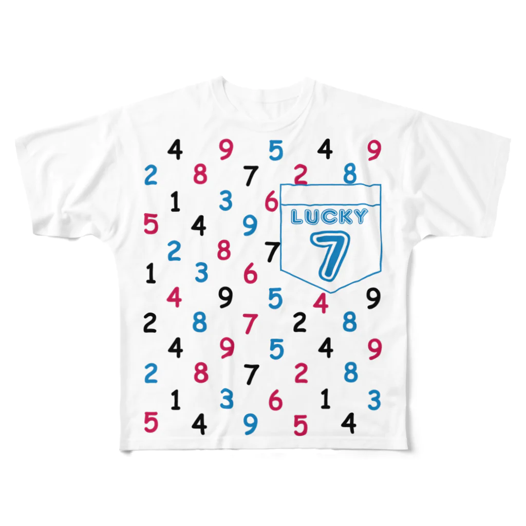 キッズモード某の数字柄 All-Over Print T-Shirt