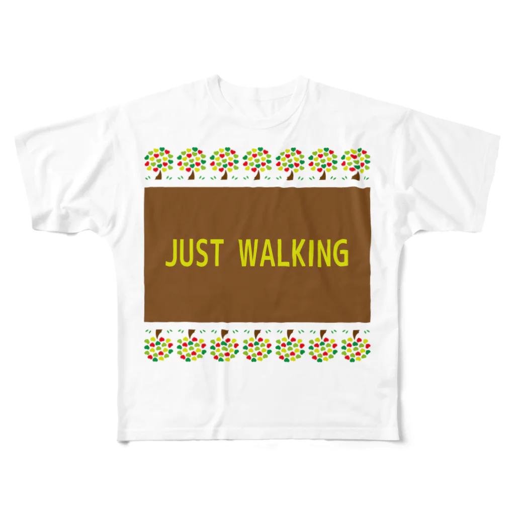 フォーヴァのJUST WALKING フルグラフィックTシャツ