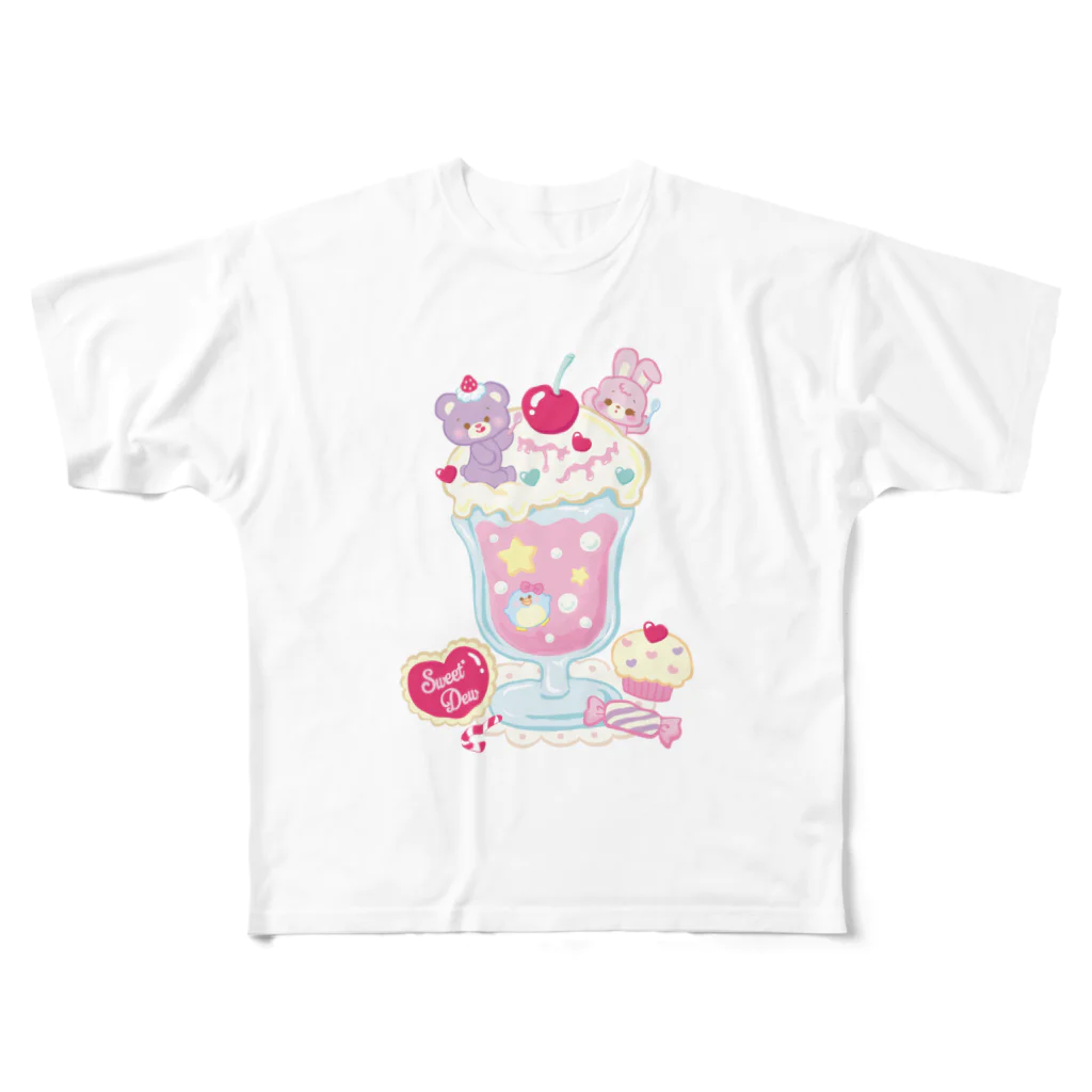 Sweet*Dewのパフェっこ フルグラフィックTシャツ