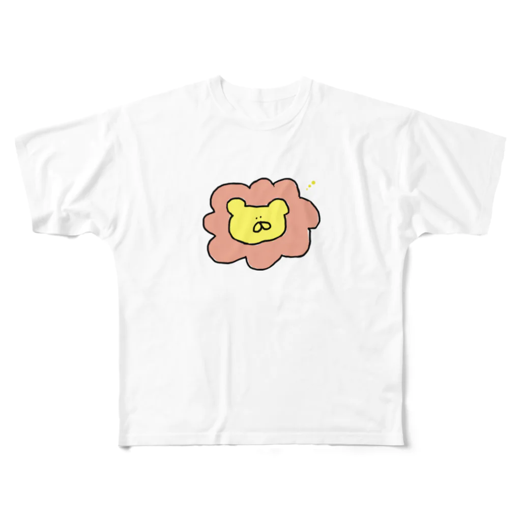 季節のライオンガオーバイカラーver. フルグラフィックTシャツ