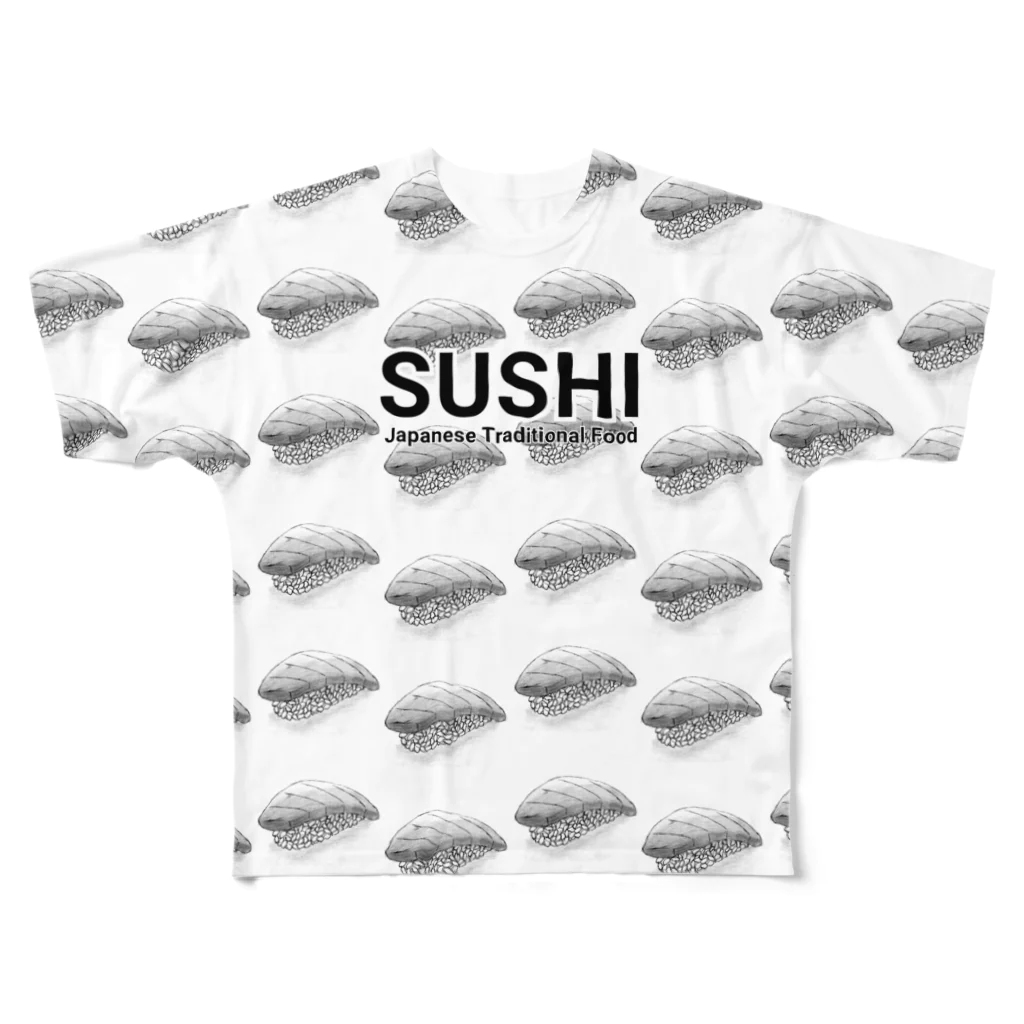 39Sの寿司 ～SUSHI～ All-Over Print T-Shirt