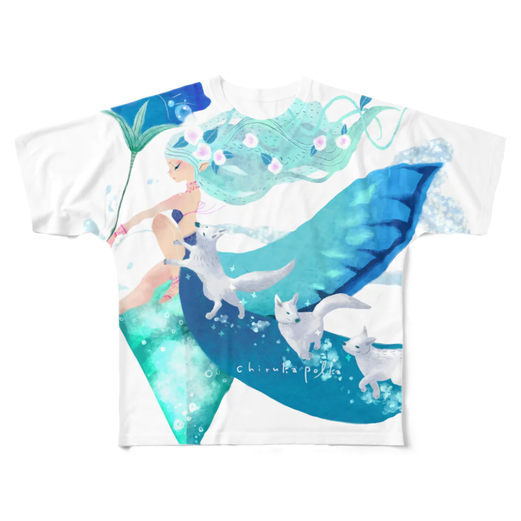 chirukapolkaの水の魔法 All-Over Print T-Shirt