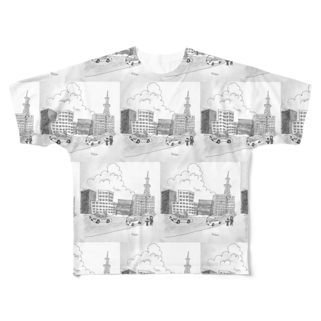 39Sのストリートピアノ All-Over Print T-Shirt