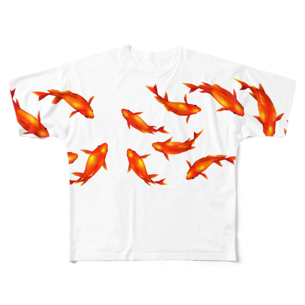 かいりの金魚 フルグラフィックTシャツ