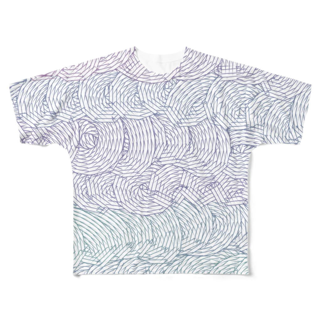 名無し商店の和柄のフルグラフィックシャツ All-Over Print T-Shirt