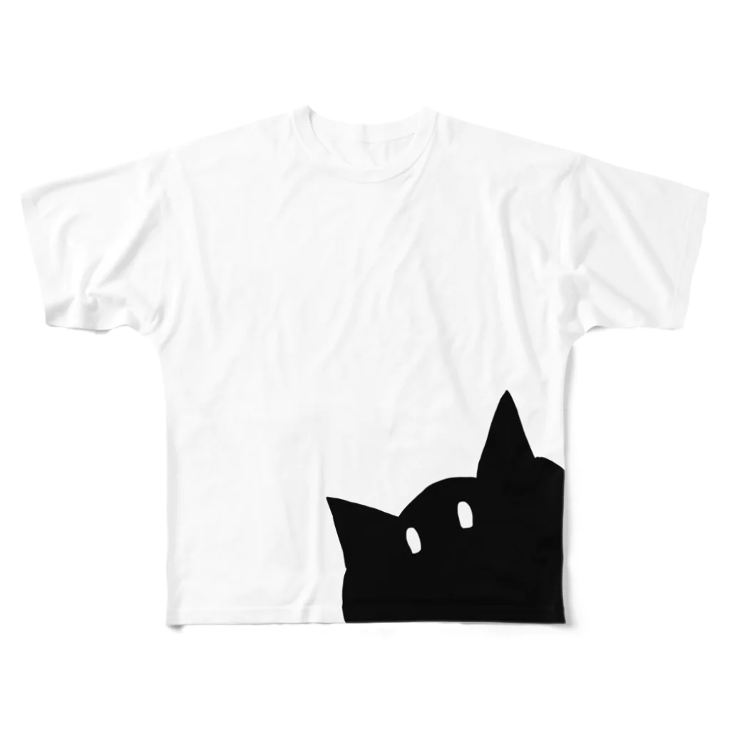 ソウルのねこくろ All-Over Print T-Shirt