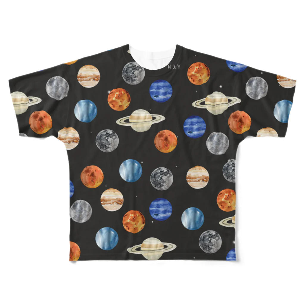 KAYの惑星　PLANET フルグラフィックTシャツ