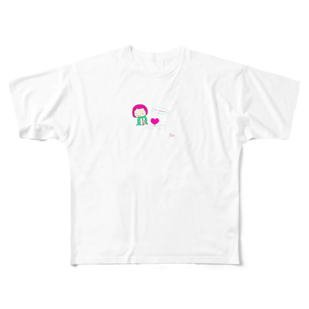 Lighthouse_194のらぶ子ちゃん All-Over Print T-Shirt