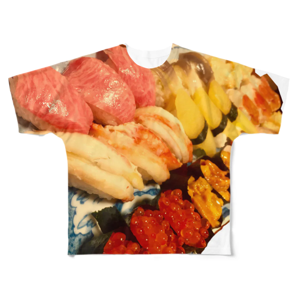 yuumiiのお寿司たべたい フルグラフィックTシャツ