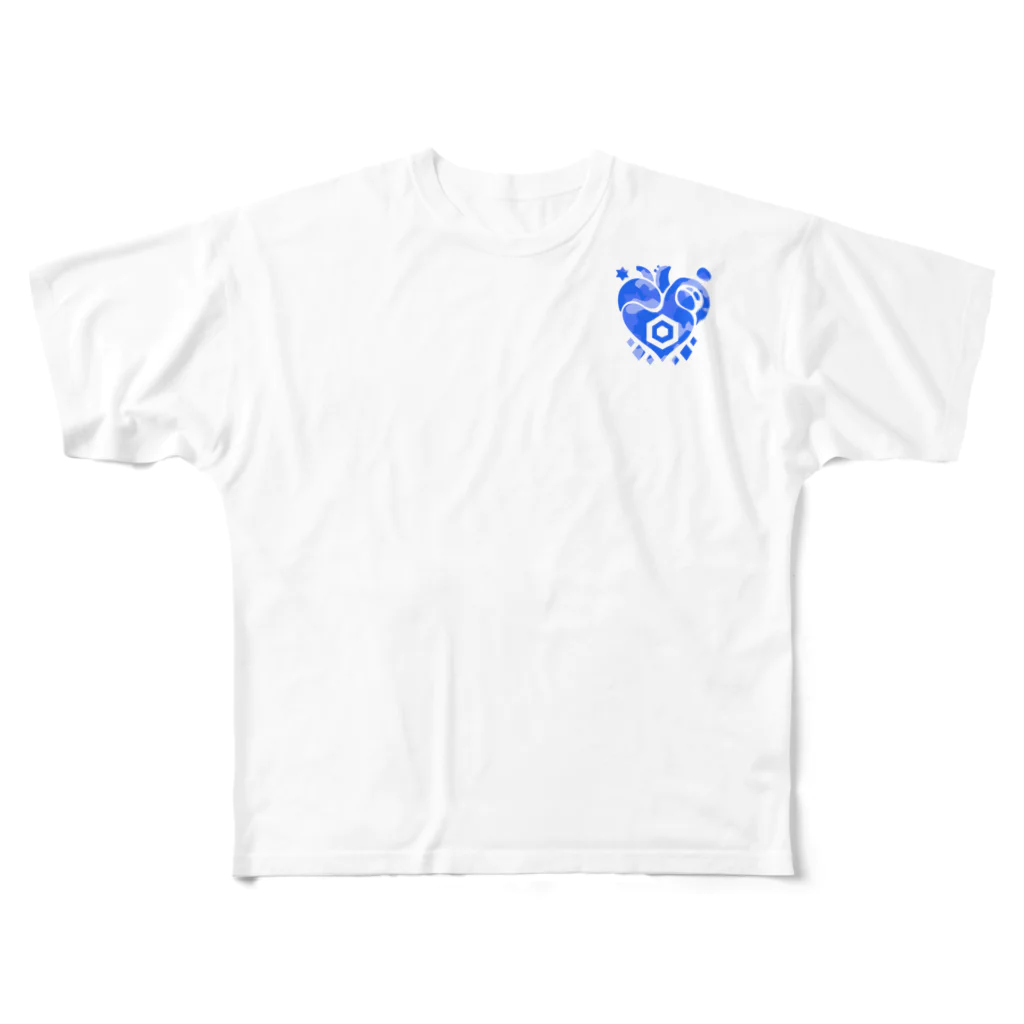 でゅめのお店の十二支～卯～（カラー） All-Over Print T-Shirt