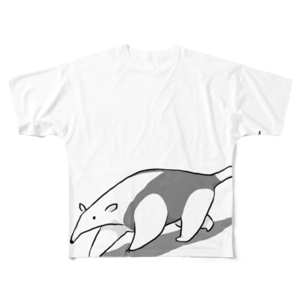 ぴーやまの走るミナミコアリクイ All-Over Print T-Shirt