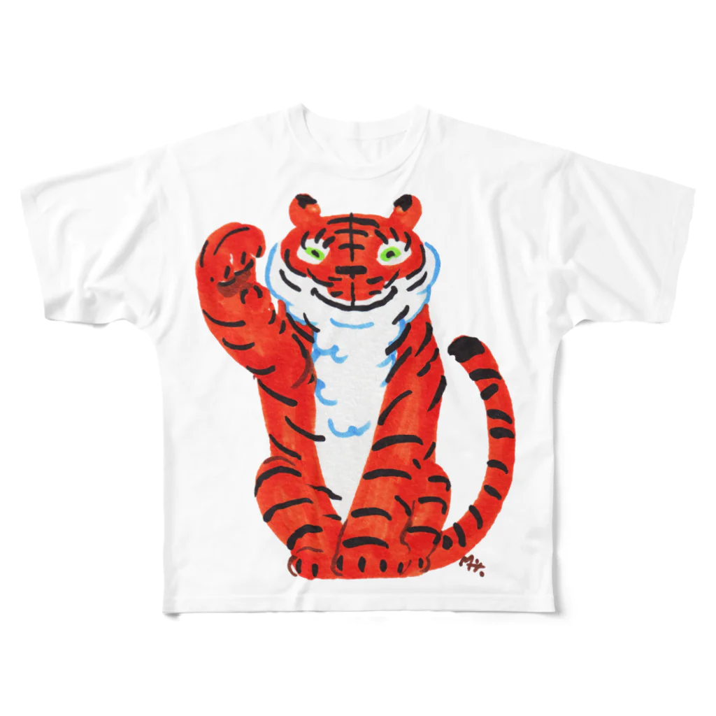 segasworksの招きトラちゃん All-Over Print T-Shirt