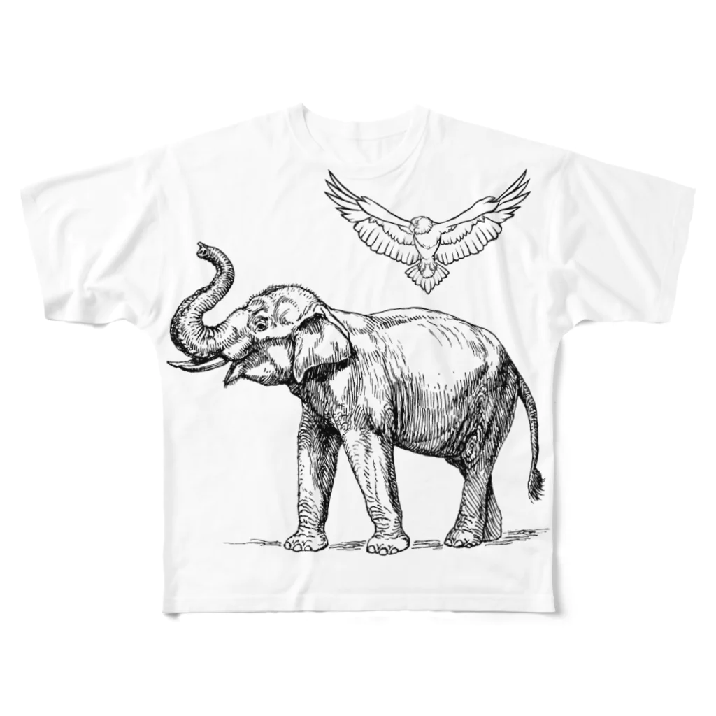 Elephant_Mkのmk_Tシャツ All-Over Print T-Shirt