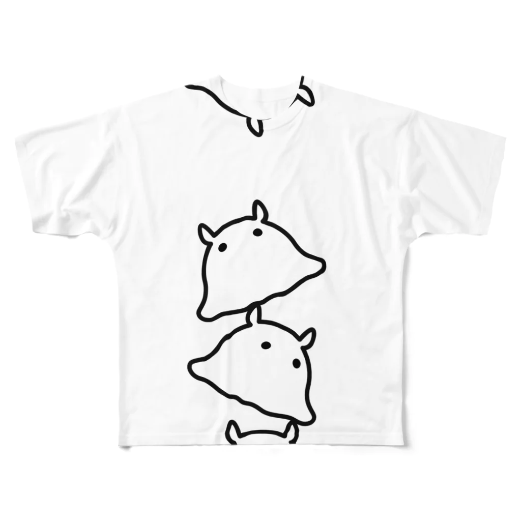 はとのみせのメンダコ フルグラフィックTシャツ