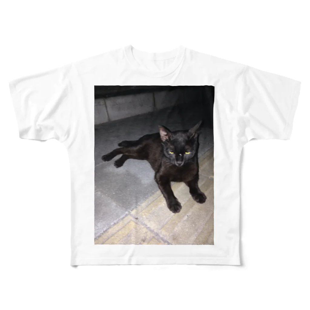 ayansのノラ猫でござる フルグラフィックTシャツ